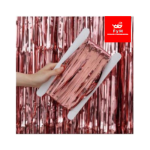 CORTINA ROSA GOLD REFORZADA 240x90 Cm