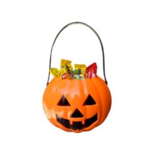 BALDE CARAMELERA CALABAZA NARANJA PORTA GOLOSINAS 16,5x13,5