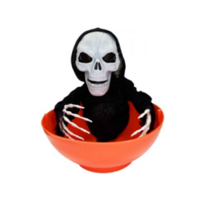 CARAMELERA CALAVERA 26X29X24 Luz y sonido Pila boton incluida