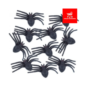 SET ARAÑAS x 10un. 3cm c/u