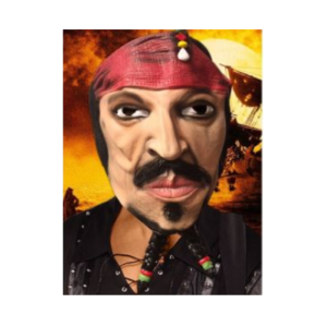 MASCARA DE LATEX PIRATA JACK