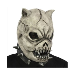 MASCARA DE LATEX PERRO MALO CON COLLAR