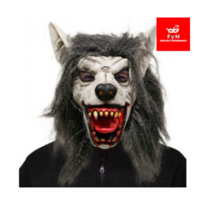 MASCARA DE LATEX LOBO BLANCO