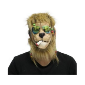 MASCARA DE LATEX RASTAFARI - LEON DE JUDA