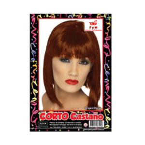 PELUCA CORTO CASTAÑO