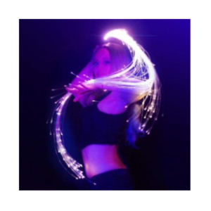 LATIGO LED FIBRA OPTICA 180cm 10 colores (pilas no incluidas)
