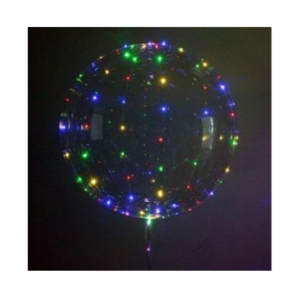 BURBUJA 18" LUMINOSO LED LUCES MULTICOLORES