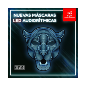 MASCARA *AUDIORITMICA JAGUAR* LUMINOSO LED