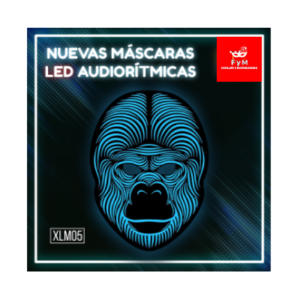 MASCARA *AUDIORITMICA GORILA* LUMINOSO LED