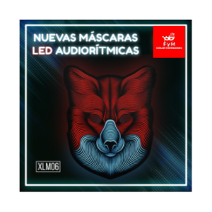 MASCARA *AUDIORITMICA ZORRO* LUMINOSO LED