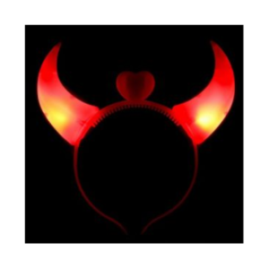 VINCHA CUERNOS DIABLITA LUMINOSO LED
