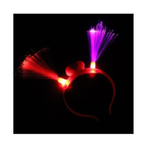VINCHA ANTENAS FIBRA OPTICA LUMINOSO LED