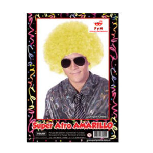 PELUCA SUPER AFRO AMARILLA