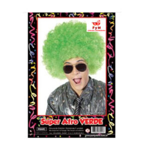 PELUCA SUPER AFRO VERDE