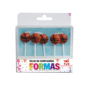 VELAS FORMAS - SET PELOTAS DE BASQUET X 5 PIEZAS