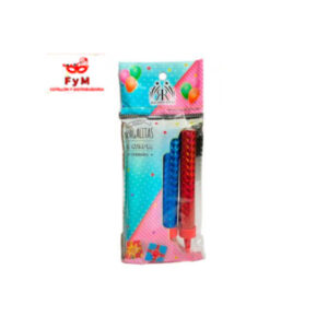 VELA BENGALA HOLOGRAFICA 10cm Bolsa x 4un