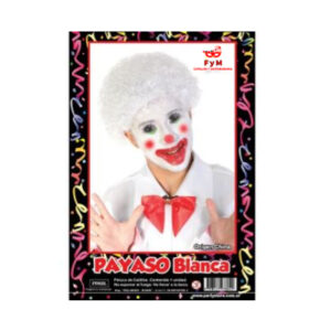 PELUCA PAYASO BLANCA