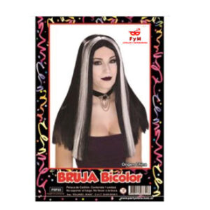 PELUCA BRUJA NEGRA Y BLANCA