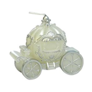 VELA DECO / SOUVENIR CARRUAJE BLANCA