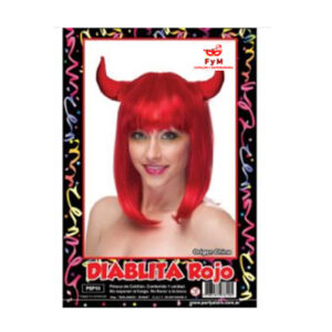 PELUCA DIABLITA ROJA