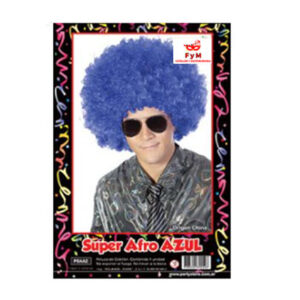 PELUCA SUPER AFRO AZUL