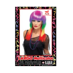 PELUCA LARGO MULTICOLOR