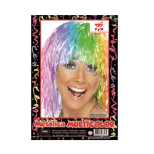 PELUCA METALIZADA MULTICOLOR
