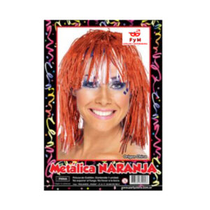 PELUCA METALIZADA NARANJA