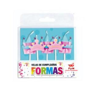 VELAS FORMAS - SET PRINCESAS X 5 PIEZAS