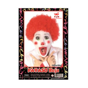 PELUCA PAYASO ROJA