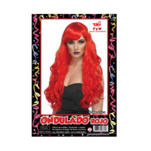 PELUCA ONDULADO ROJO