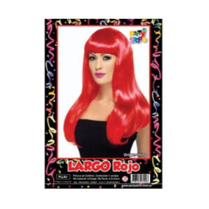 PELUCA LARGO ROJO