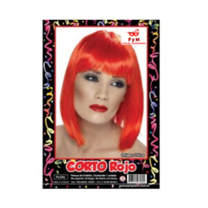 PELUCA CORTO ROJO