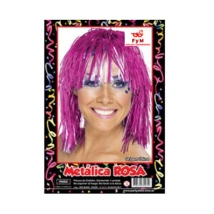 PELUCA METALIZADA ROSA