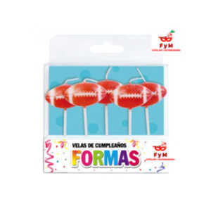 VELAS FORMAS - SET PELOTAS DE RUGBY X 5 PIEZAS