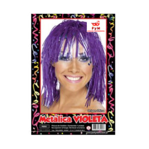 PELUCA METALIZADA VIOLETA
