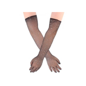 GUANTES DE RED CON STRASS 55cm