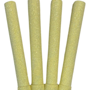 VELA BENGALA BRILLO AMARILLO PASTEL x4