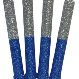 VELA BENGALA BRILLO VELEZ (AZUL Y PLATEADO) x4