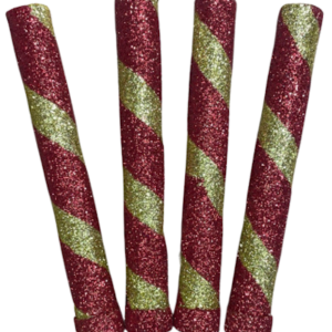 BENGALA PIRULIN ROJO Y DORADO x4