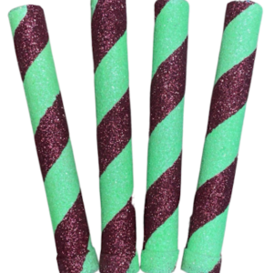 BENGALA PIRULIN ROJO Y VERDE MANZANA x4