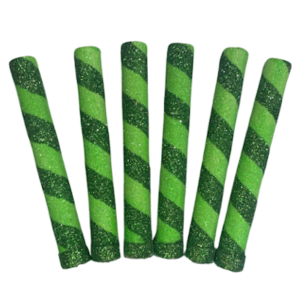 BENGALA PIRULIN VERDE OSCURO Y VERDE MANZANA x6