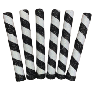 BENGALA PIRULIN BLANCO Y NEGRO x6