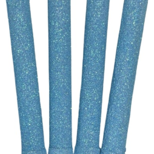 VELA BENGALA BRILLO CELESTE BEBE x4
