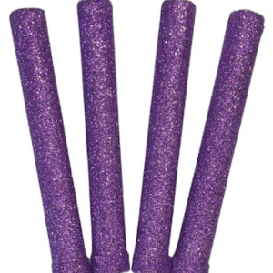 VELA BENGALA BRILLO LILA METALIZADO x4