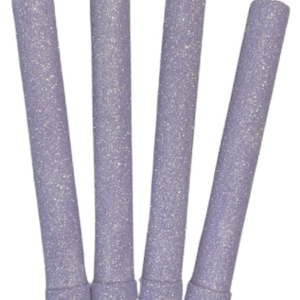 VELA BENGALA BRILLO LILA PASTEL x4