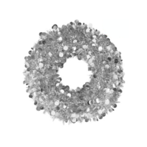 CORONA COLOR PLATA 38 CM