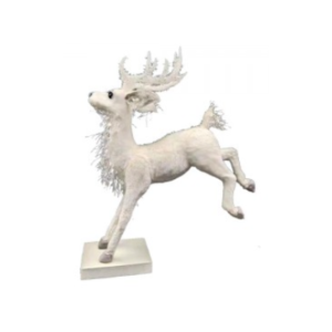 VENADO BLANCO SALTANDO 31X9X35