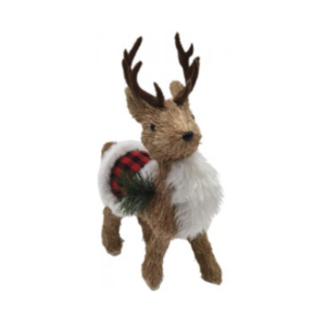 CIERVO DE PAJA LEÑADOR 20,5X19X12