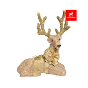 CIERVO SENTADO MARRON 26,5X22X12